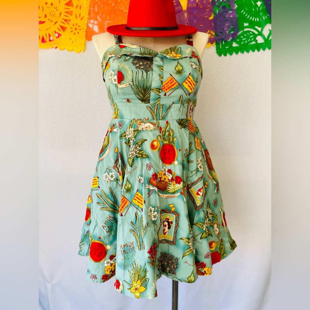 Frida Kahlo print sundress